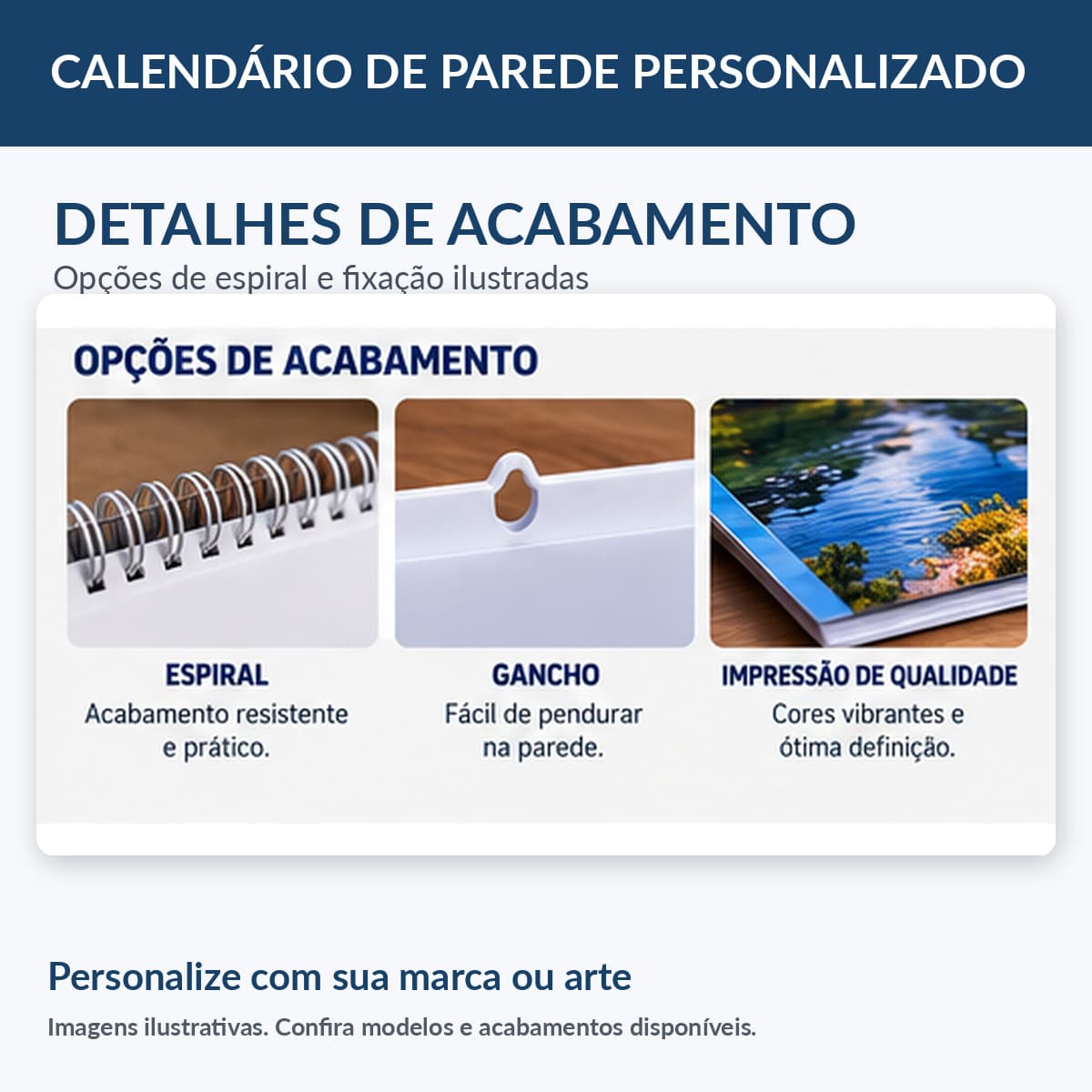 Calendário de parede personalizado, miniatura 3