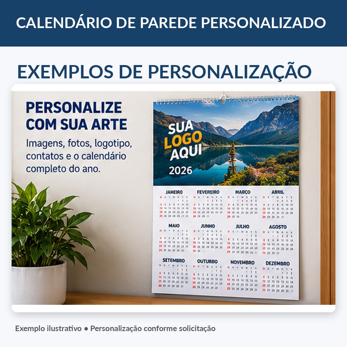 Calendário de parede personalizado, miniatura 2