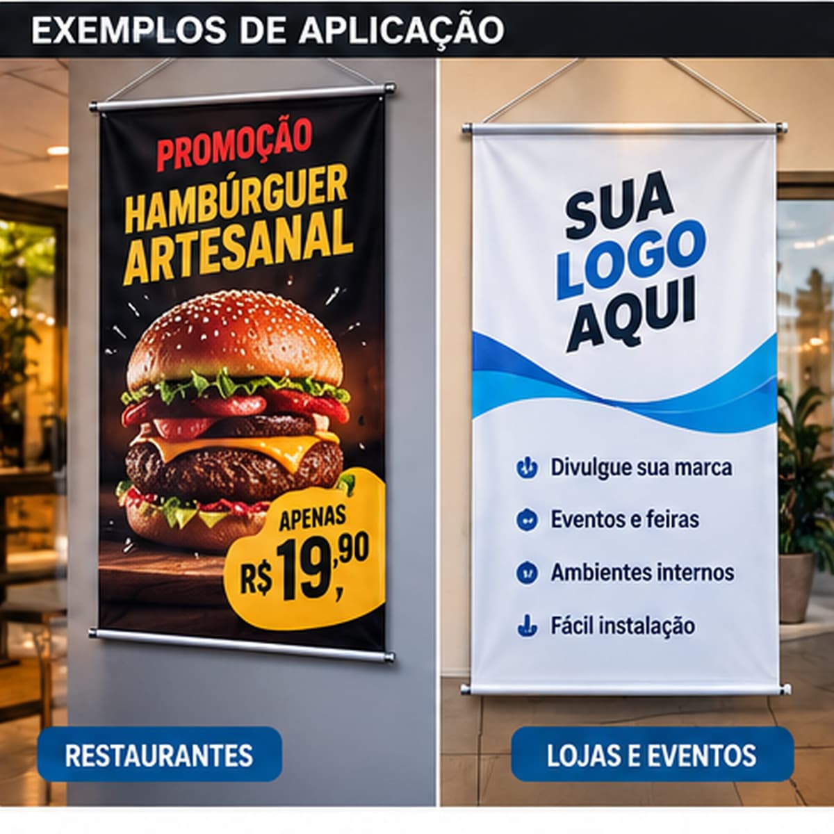Banner com bastão e corda, miniatura 2