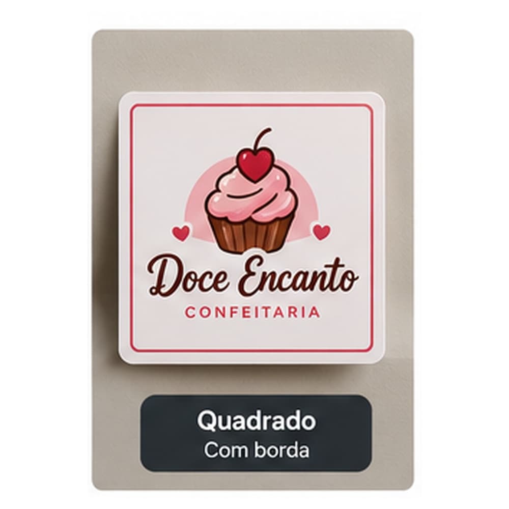 Adesivo 5x5 cm personalizado, miniatura 3